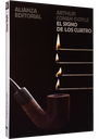 {'language': [{'attrs': {'id': '2'}, 'value': 'EL SIGNO DE LOS CUATRO'}, {'attrs': {'id': '3'}, 'value': 'EL SIGNO DE LOS CUATRO'}]}