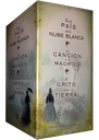 {'language': [{'attrs': {'id': '2'}, 'value': 'TRILOGÍA DE LA NUBE BLANCA (estuche 3 vols., tapa dura)'}, {'attrs': {'id': '3'}, 'value': 'TRILOGÍA SARAH LARK (Estuche 3 vols.)'}]}