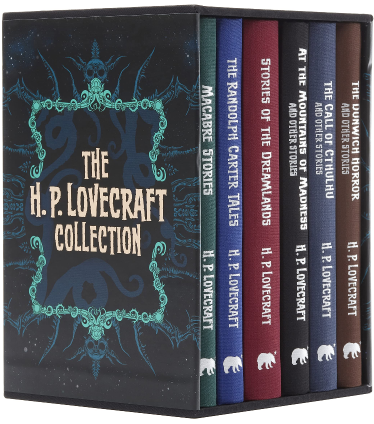 {'language': [{'attrs': {'id': '2'}, 'value': 'THE H.P. LOVECRAFT COLLECTION (box set - 6 vols.)'}, {'attrs': {'id': '3'}, 'value': 'THE H.P.  LOVECRAFT COLLECTION: (Box set - 6 vols)'}]}