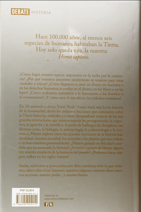 {'language': [{'attrs': {'id': '2'}, 'value': 'SAPIENS: DE ANIMALES A DIOSES (tapa dura)'}, {'attrs': {'id': '3'}, 'value': 'SAPIENS. DE ANIMALES A DIOSES'}]}