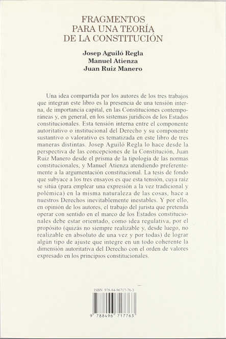 {'language': [{'attrs': {'id': '2'}, 'value': 'FRAGMENTOS PARA UNA TEORÍA DE LA CONSTITUCIÓN'}, {'attrs': {'id': '3'}, 'value': 'FRAGMENTOS PARA UNA TEORÍA DE LA CONSTITUCIÓN'}]}