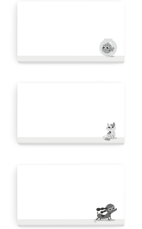 SET DE NOTAS INGENIAL PETS x 3