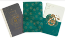 HARRY POTTER: Slytherin constellation sewn pocket notebook (Set of 3)