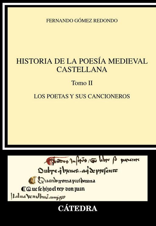 HISTORIA DE LA POESÍA MEDIEVAL CASTELLANA II