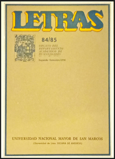 REVISTA LETRAS 84-85