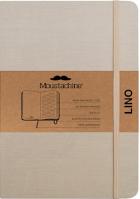 Libreta MOUSTACHINE CLASSIC LINO HABANO CLARO - Large (20x26 cm)