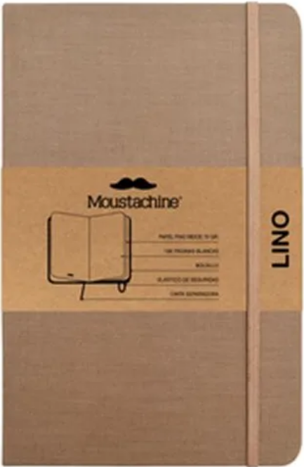 Libreta MOUSTACHINE CLASSIC LINO HABANO OSCURO - Pocket (9x14 cm)