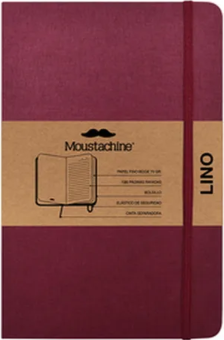 Libreta MOUSTACHINE CLASSIC LINO VINO - Pocket (9x14 cm)