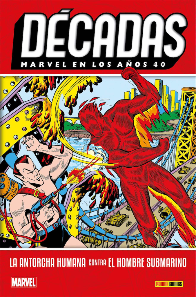 Marvel en los años 40: LA ANTORCHA HUMANA CONTRA EL HOMBRE SUBMARINO