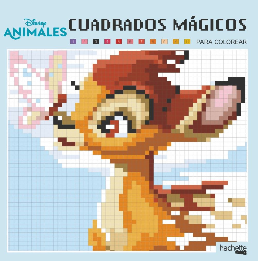 CUADRADOS MÁGICOS PARA COLOREAR: ANIMALES DISNEY