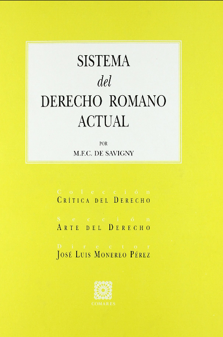 SISTEMA DEL DERECHO ROMANO ACTUAL