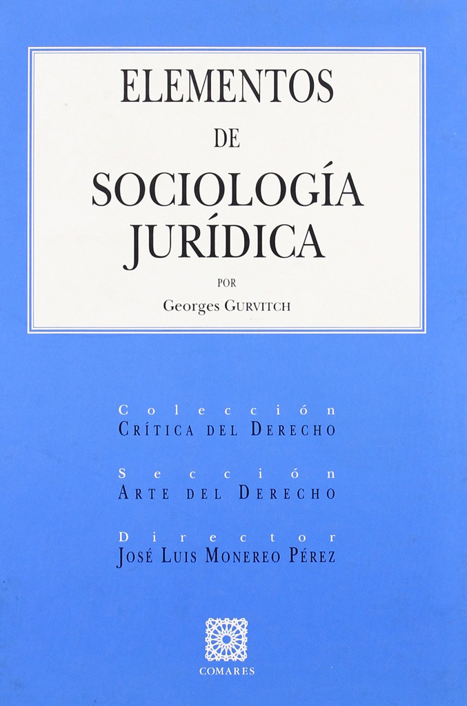 ELEMENTOS DE SOCIOLOGÍA JURÍDICA