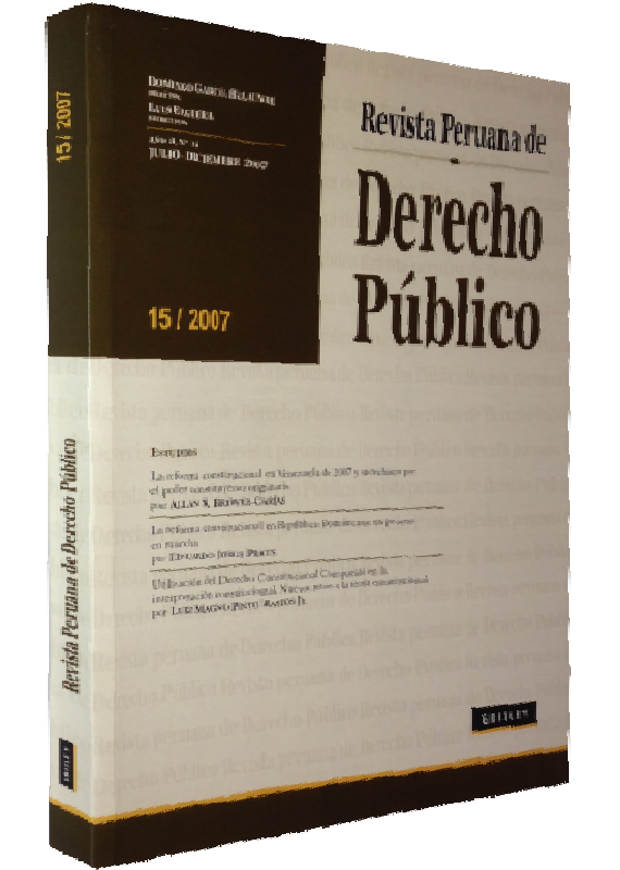 REVISTA PERUANA DE DERECHO PÚBLICO 15