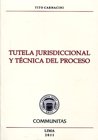 TUTELA JURISDICCIONAL Y TÉCNICA DEL PROCESO