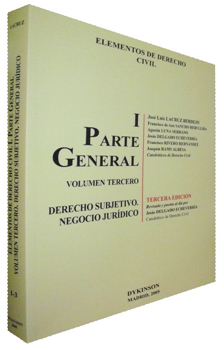 ELEMENTOS DE DERECHO CIVIL (I - 3)