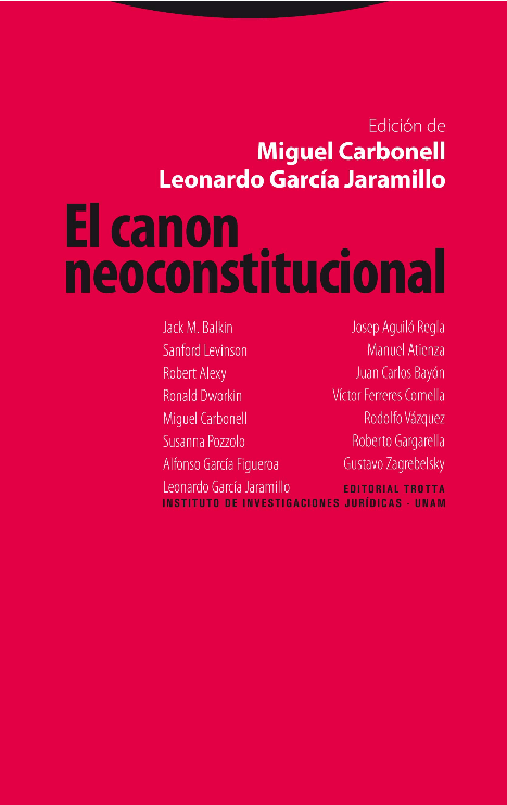 EL CANON NEOCONSTITUCIONAL