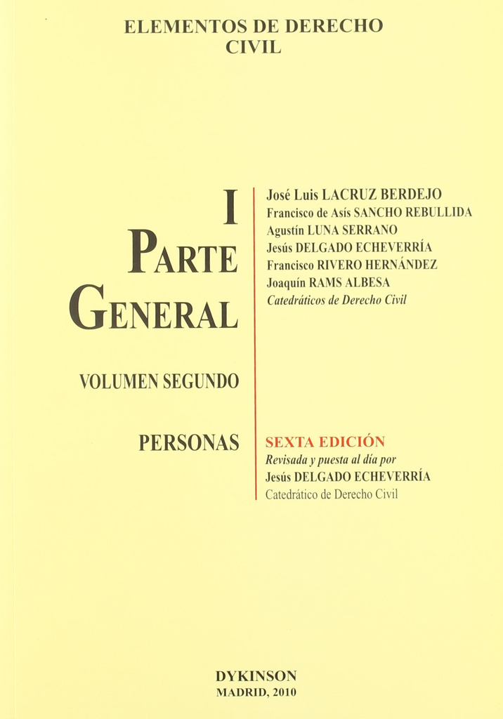 ELEMENTOS DE DERECHO CIVIL (I - 2)