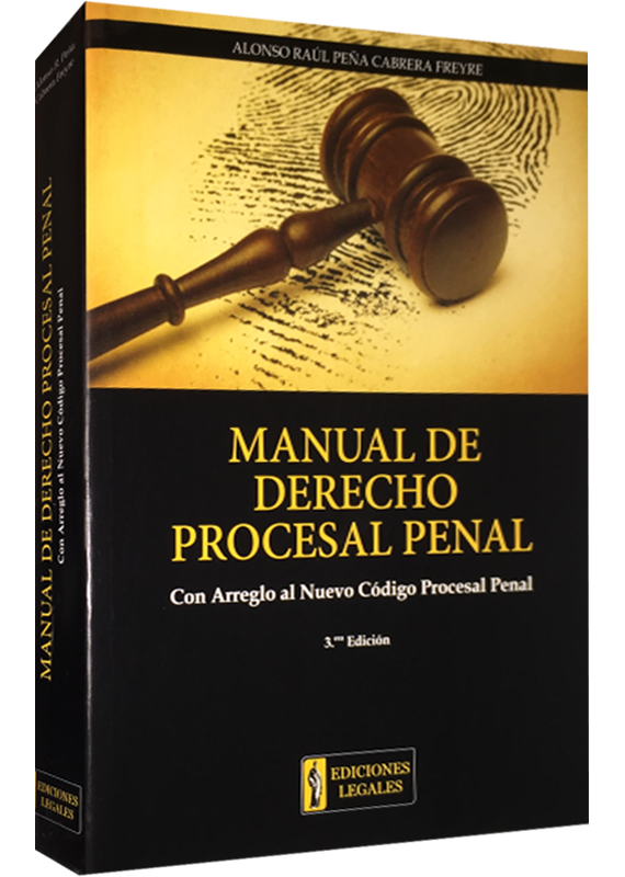 MANUAL DE DERECHO PROCESAL PENAL