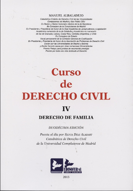 CURSO DE DERECHO CIVIL IV