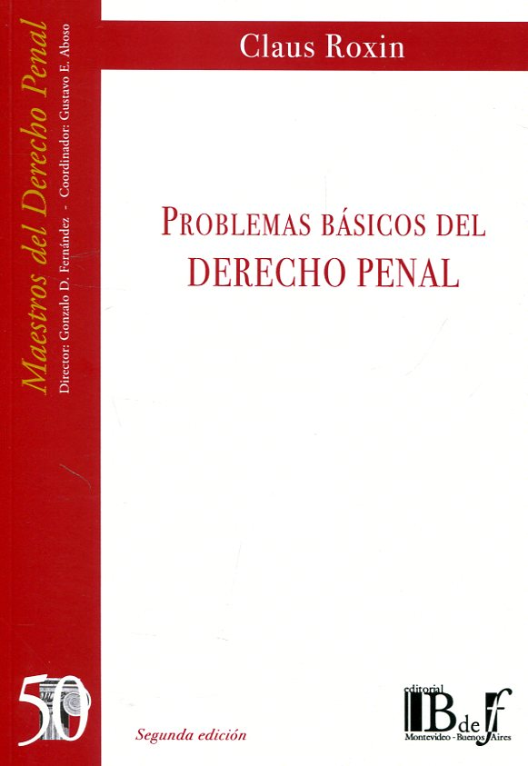 PROBLEMAS BÁSICOS DEL DERECHO PENAL