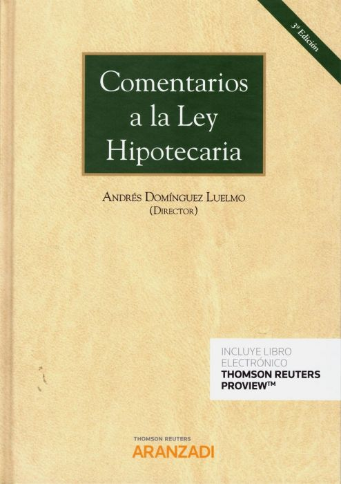 COMENTARIOS A LA LEY HIPOTECARIA