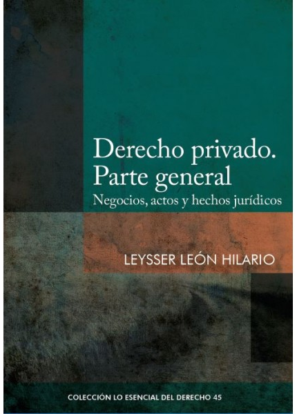 DERECHO PRIVADO. PARTE GENERAL
