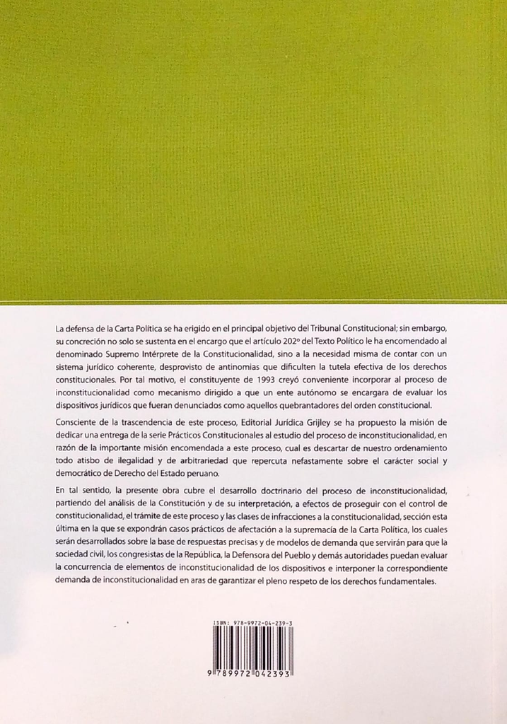 PROCESO DE INCONSTITUCIONALIDAD