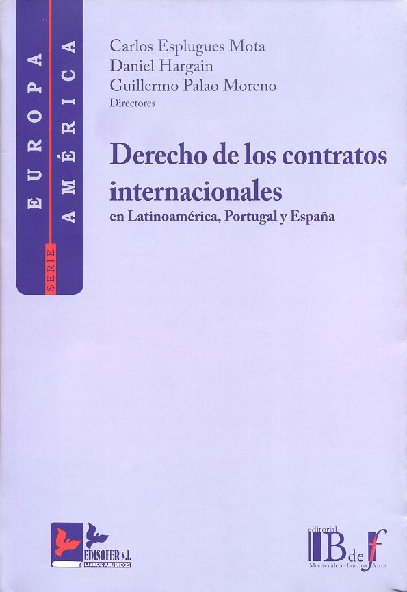 DERECHO DE LOS CONTRATOS INTERNACIONALES
