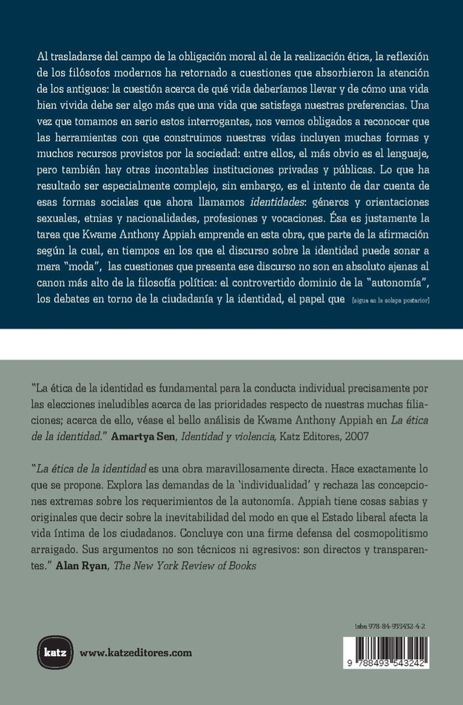 LA ÉTICA DE LA IDENTIDAD