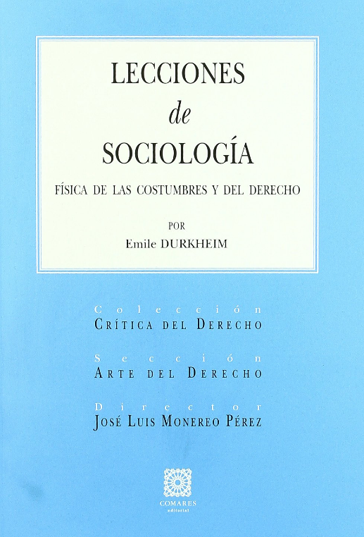 LECCIONES DE SOCIOLOGÍA
