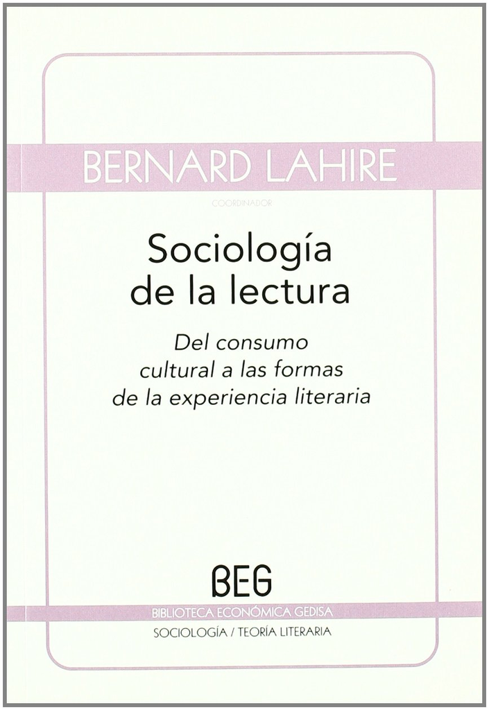 SOCIOLOGÍA DE LA LECTURA