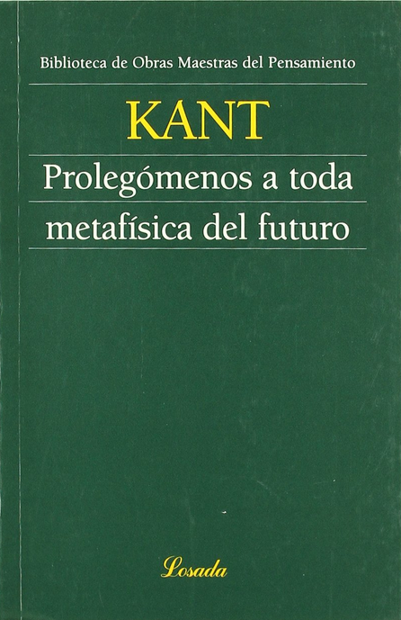 PROLEGÓMENOS A TODA METAFÍSICA DEL FUTURO