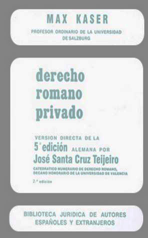 DERECHO ROMANO PRIVADO