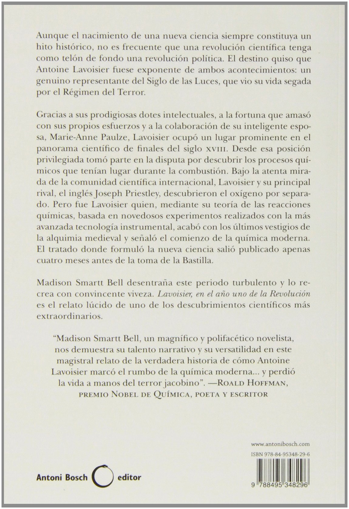 LAVOISIER EN EL AÑO UNO DE LA REVOLUCIÓN