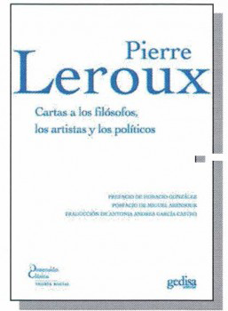 CARTAS A LOS FILÓSOFOS, LOS ARTISTAS Y LOS POLÍTICOS