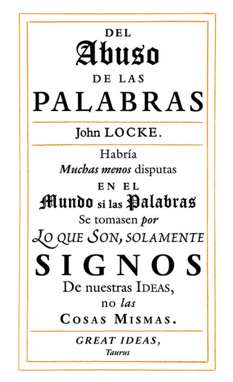 DEL ABUSO DE LAS PALABRAS