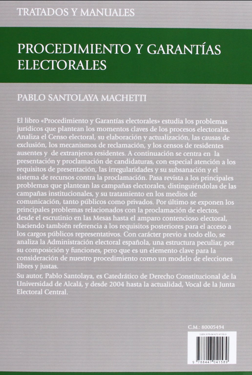 PROCEDIMIENTO Y GARANTÍAS ELECTORALES