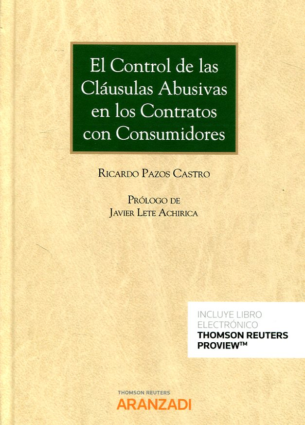 EL CONTRO DE LAS CLÁUSULAS ABUSIVAS EN LOS CONTRATOS DE LOS CONSUMIDORES