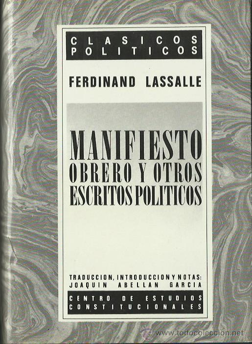 MANIFIESTO OBRERO Y OTROS ESCRITOS POLÍTICOS