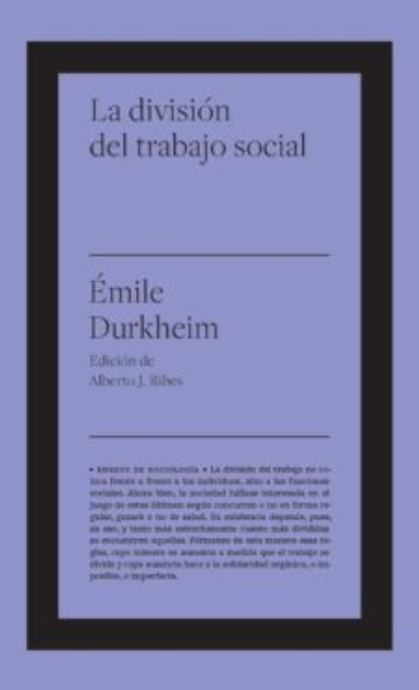 LA DIVISIÓN DEL TRABAJO SOCIAL