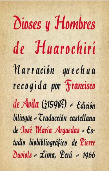 DIOSES Y HOMBRES DE HUAROCHIRÍ