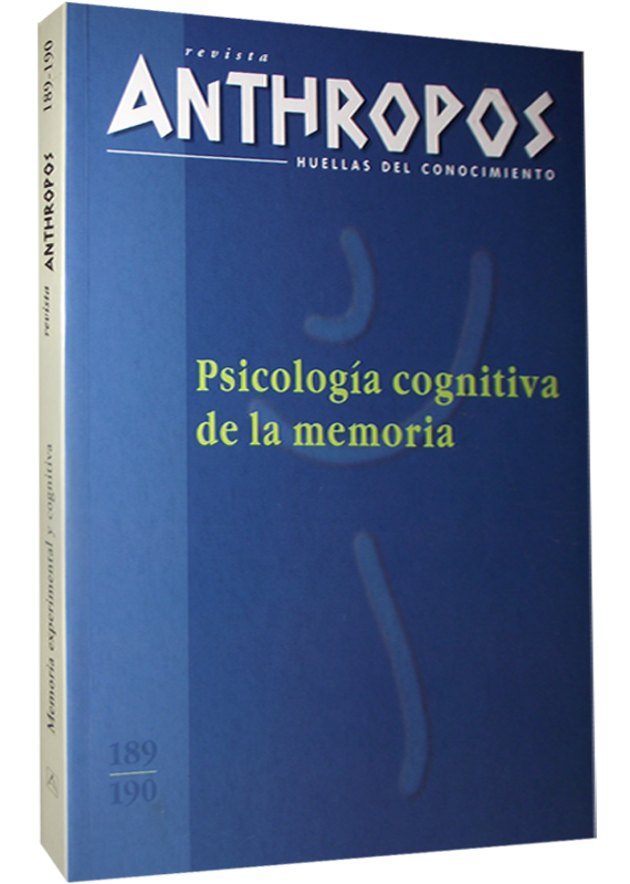 REVISTA ANTHROPOS. HUELLAS DEL CONOCIMIENTO