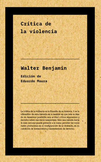 CRÍTICA A LA VIOLENCIA