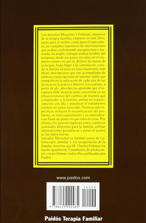 TÉCNICAS DE TERAPIA FAMILIAR