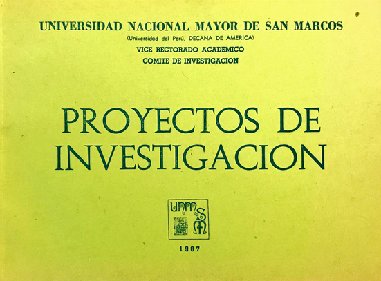 PROYECTOS DE INVESTIGACIÓN