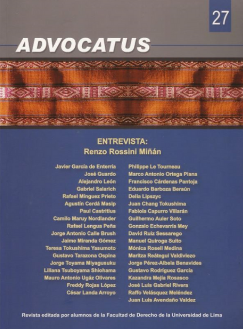 REVISTA ADVOCATUS 27