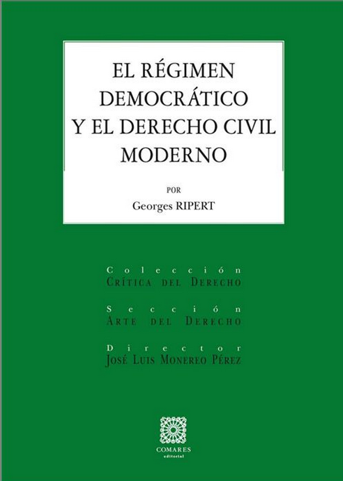 EL RÉGIMEN DEMOCRÁTICO Y DERECHO CIVIL MODERNO