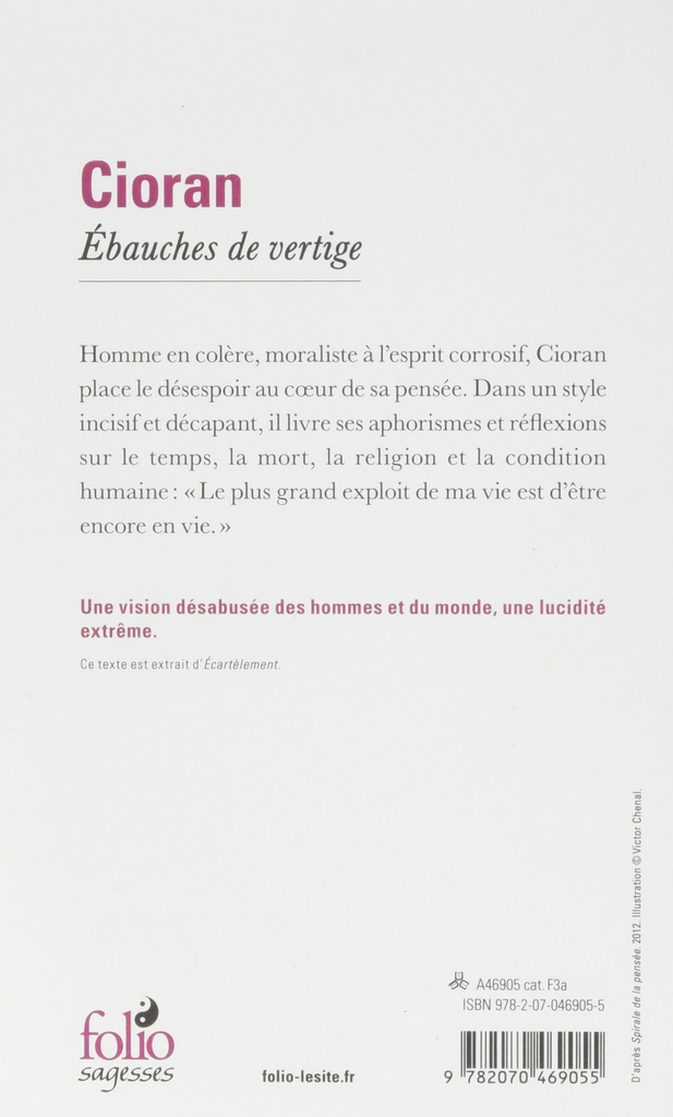 ÉBAUCHES DE VERTIGE