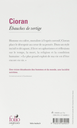 ÉBAUCHES DE VERTIGE
