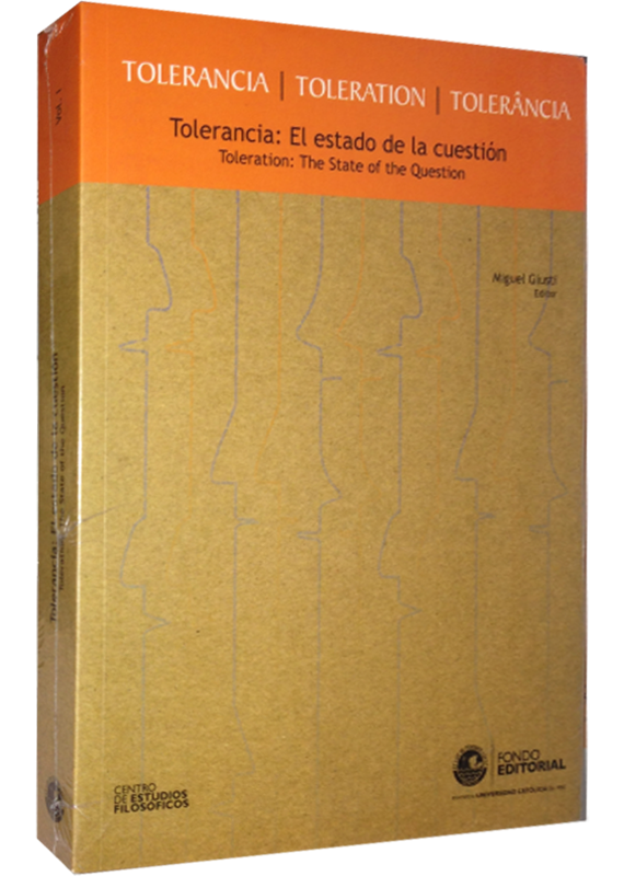 TOLERANCIA vol. I: EL ESTADO DE LA CUESTIÓN